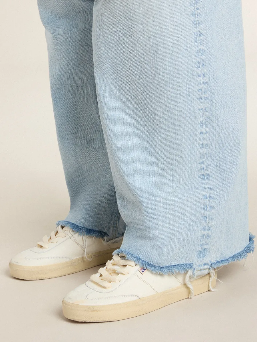 Soul Star in nappa bianca con talloncino in pelle laminata argento