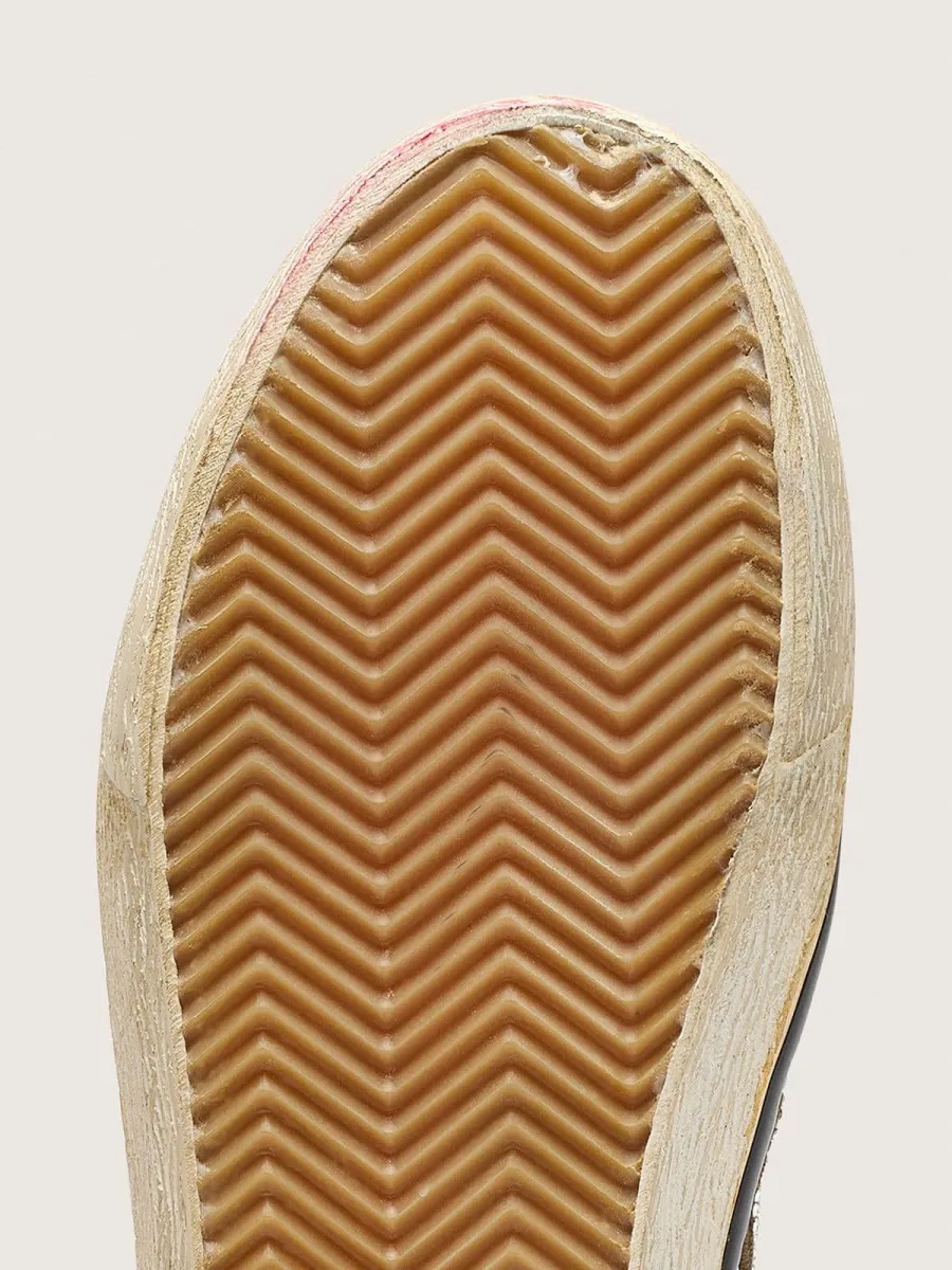 Slide Donna LAB in suede tabacco con cristalli e stella in suede color tabacco