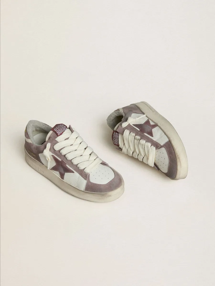 Stardan Donna LTD in nappa e suede con stella in suede malva e talloncino in suede lavanda