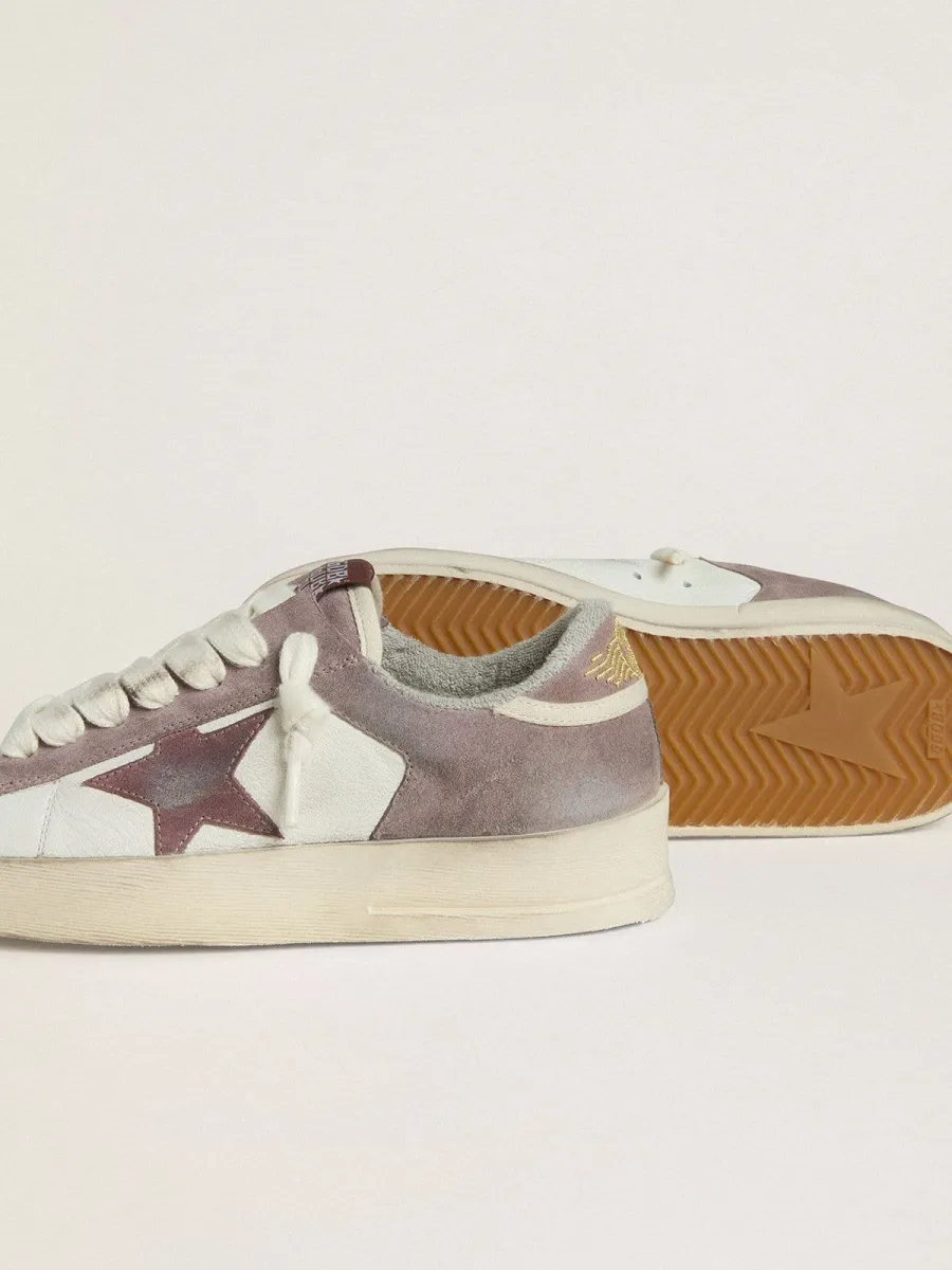 Stardan Donna LTD in nappa e suede con stella in suede malva e talloncino in suede lavanda