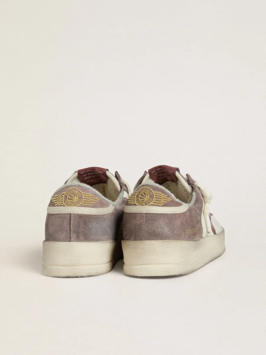Stardan Donna LTD in nappa e suede con stella in suede malva e talloncino in suede lavanda