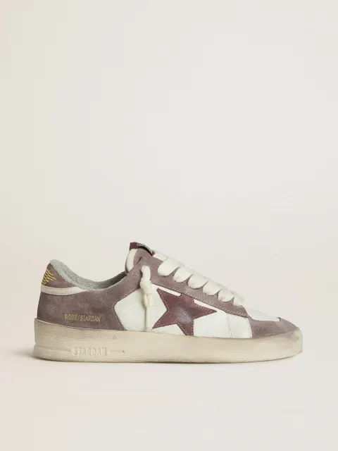 Stardan Donna LTD in nappa e suede con stella in suede malva e talloncino in suede lavanda