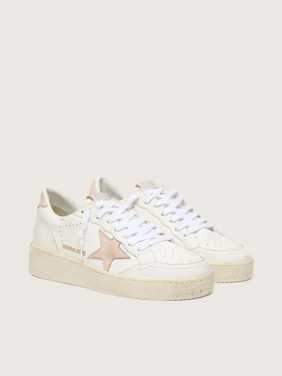 Ball Star Donna con stella e talloncino in nabuk rosa
