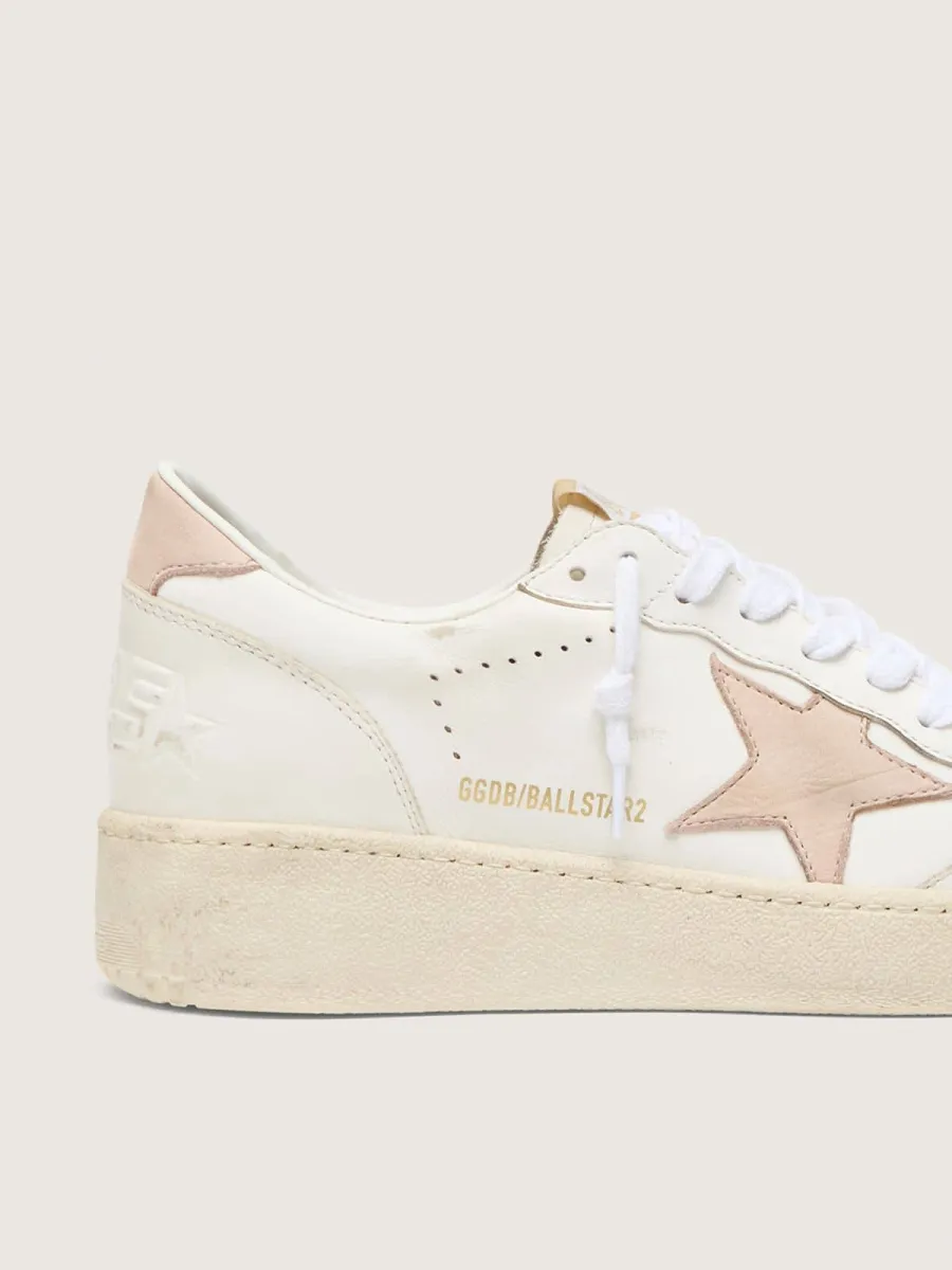 Ball Star Donna con stella e talloncino in nabuk rosa
