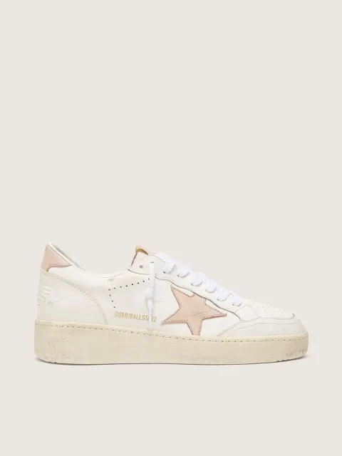 Ball Star Donna con stella e talloncino in nabuk rosa