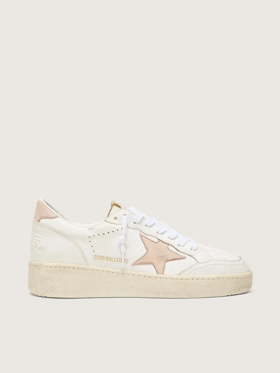 Ball Star Donna con stella e talloncino in nabuk rosa