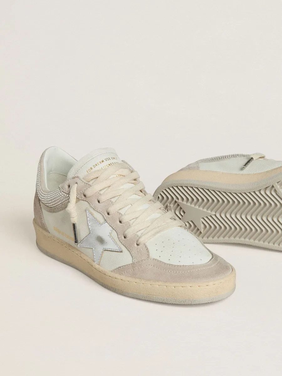 Ball Star Donna LTD in nappa e suede con stella in pelle argento e cristalli Swarovski