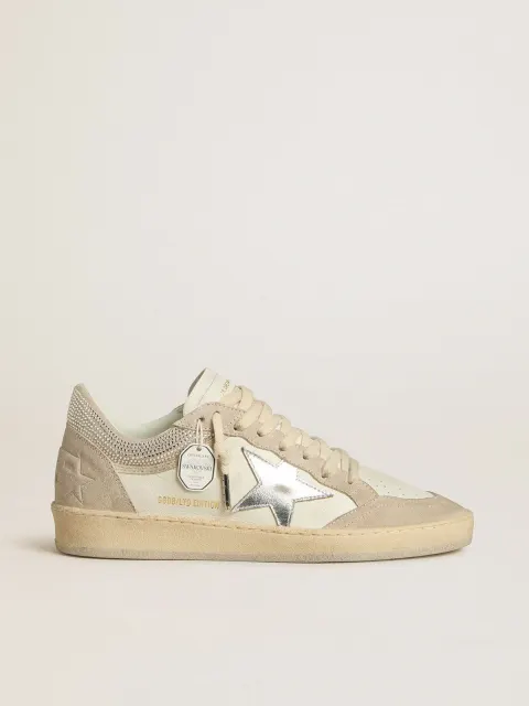 Ball Star Donna LTD in nappa e suede con stella in pelle argento e cristalli Swarovski
