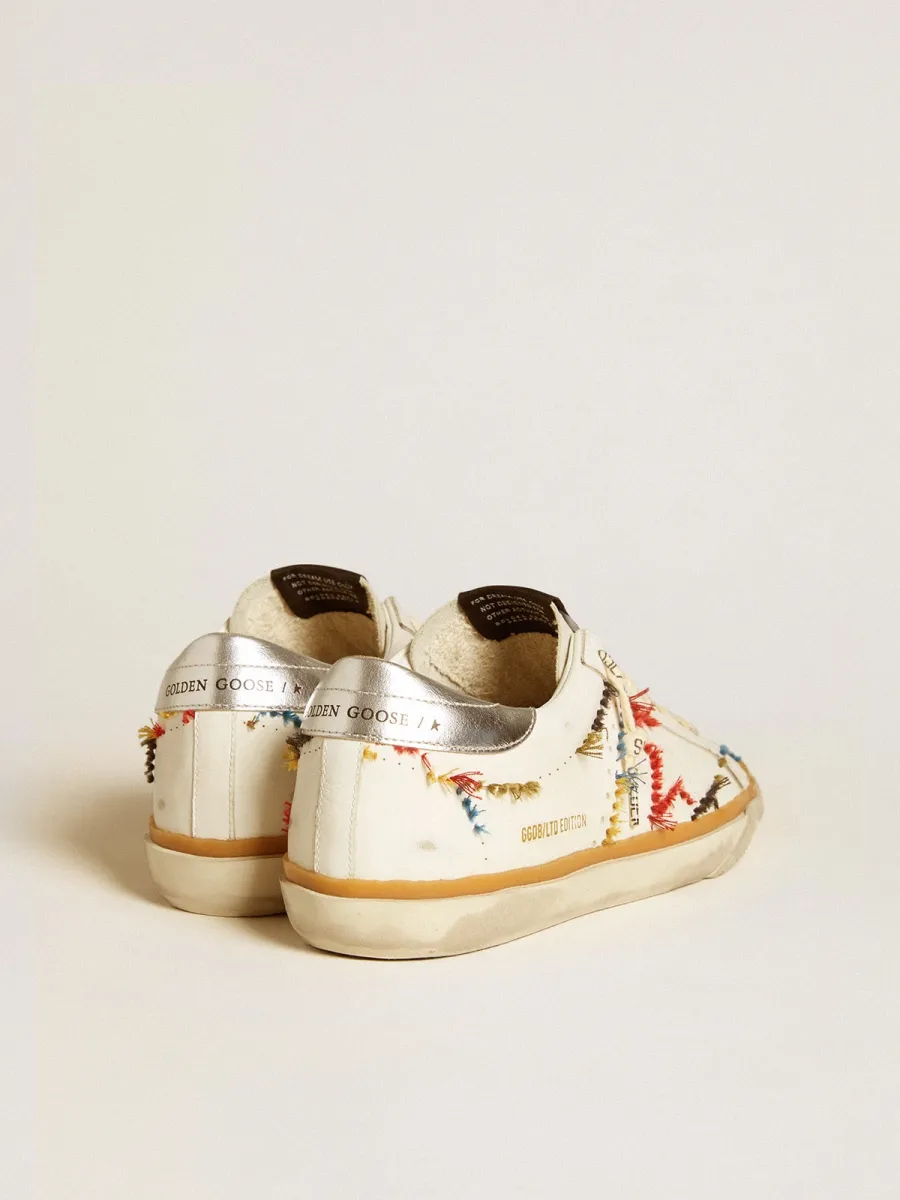 Super-Star Donna LTD con stella traforata e talloncino in pelle laminata