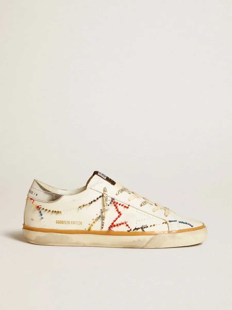 Super-Star Donna LTD con stella traforata e talloncino in pelle laminata