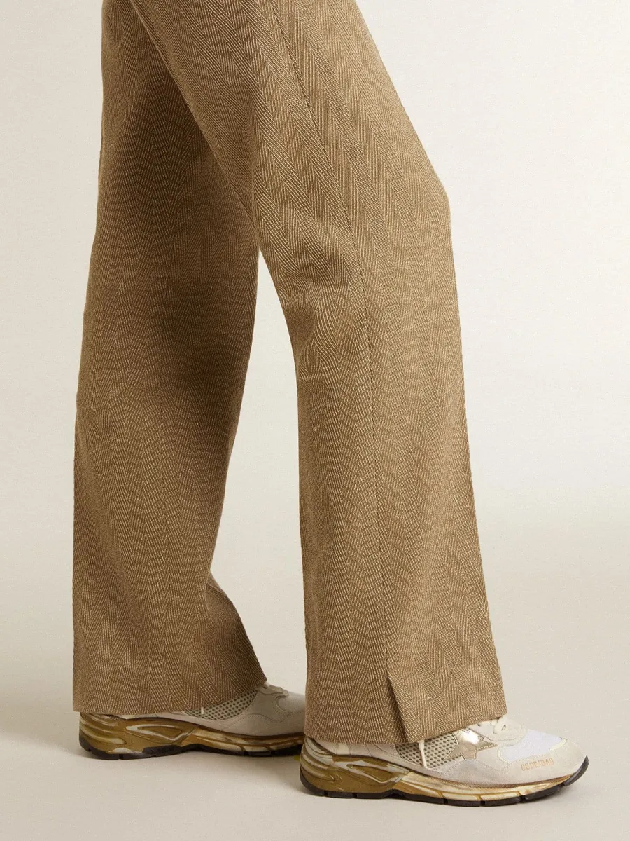 Dad-Star Donna in rete e suede bianca con stella laminata oro
