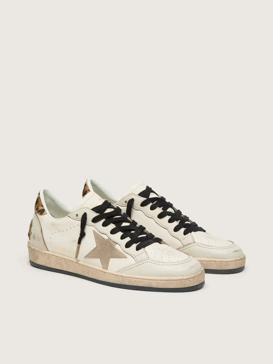 Ball Star Wishes Donna con stella in suede e talloncino in cavallino leopardato