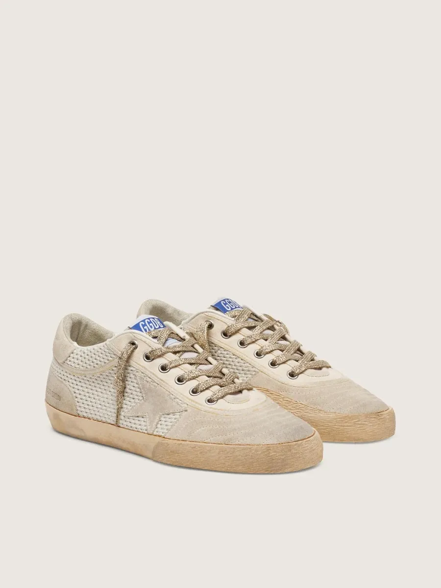 Super-Star LAB Donna in rete con stella in suede beige