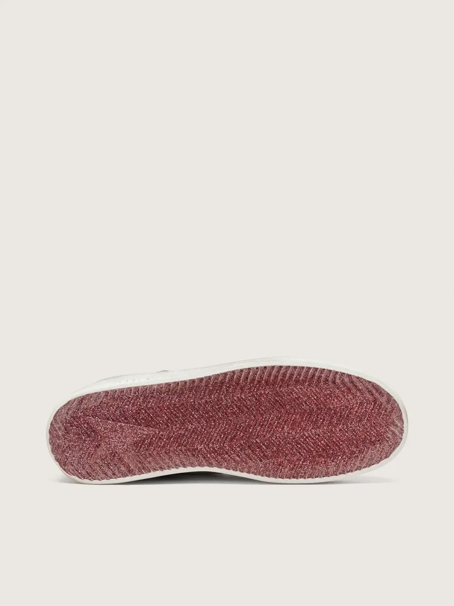 Stardan LAB Donna in pelle e glitter Bordeaux e argento