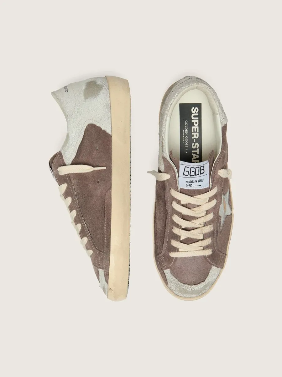 Super-Star LTD donna in suede lavanda con stella argento