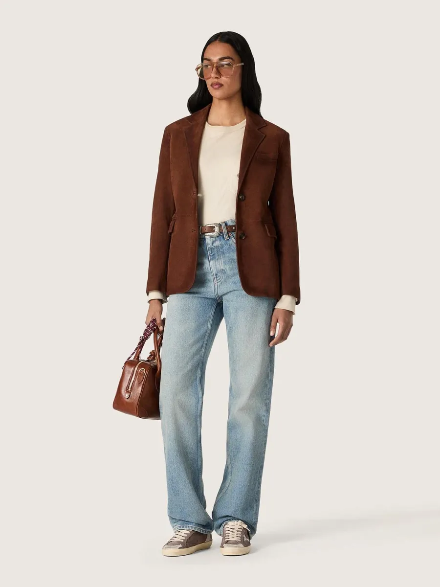 Super-Star LTD donna in suede lavanda con stella argento
