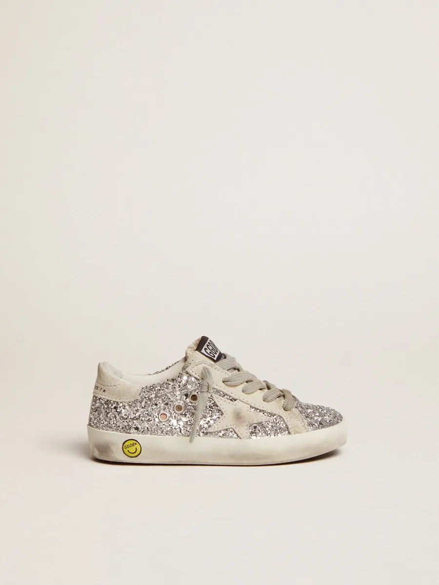 Super-Star Young con glitter argento