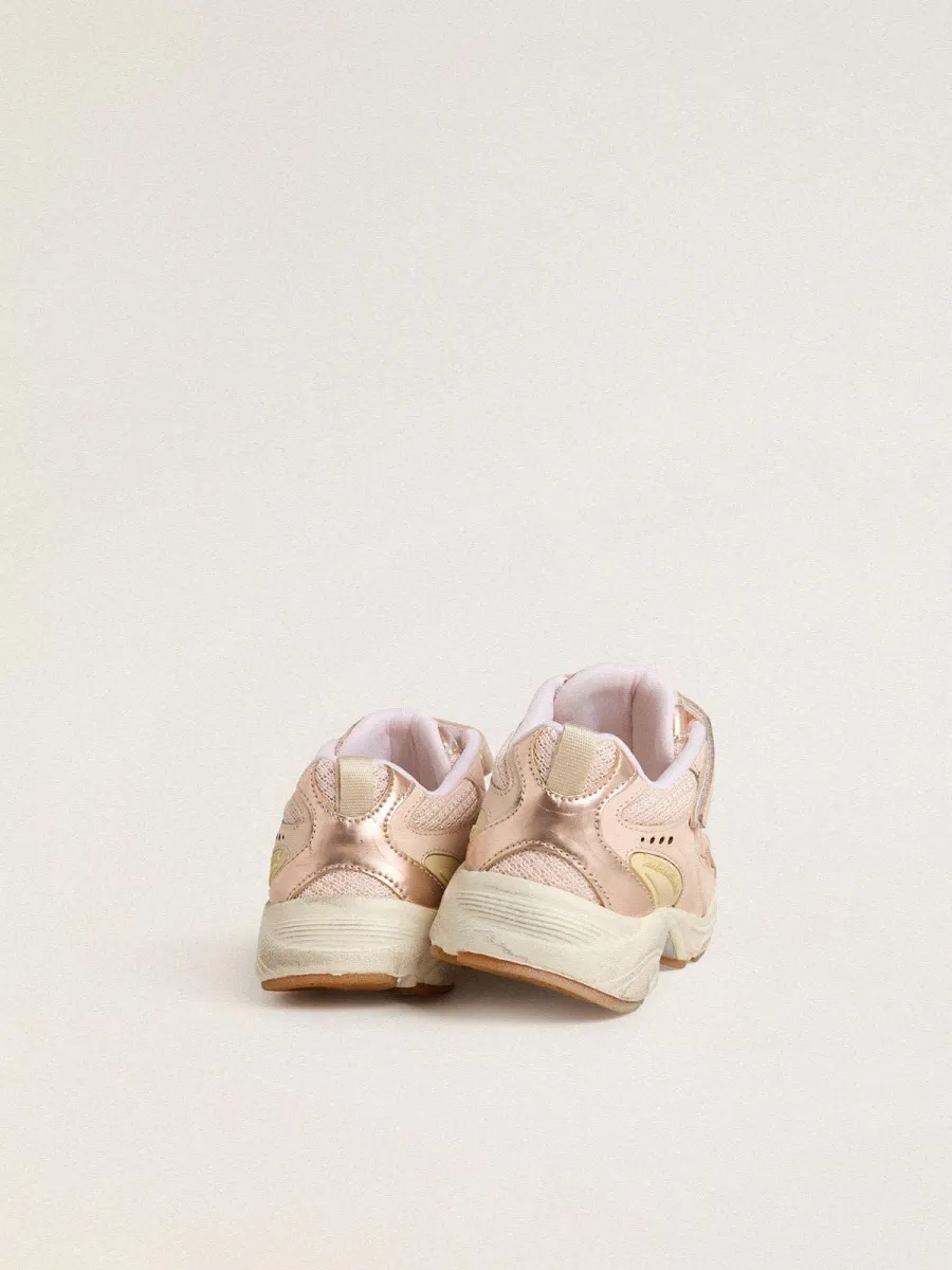 Lightstar Young in pelle e mesh rosa con stella in pelle rosa