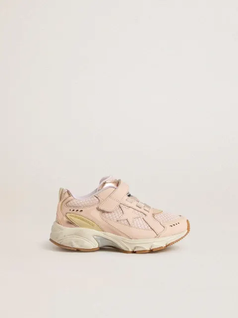 Lightstar Young in pelle e mesh rosa con stella in pelle rosa