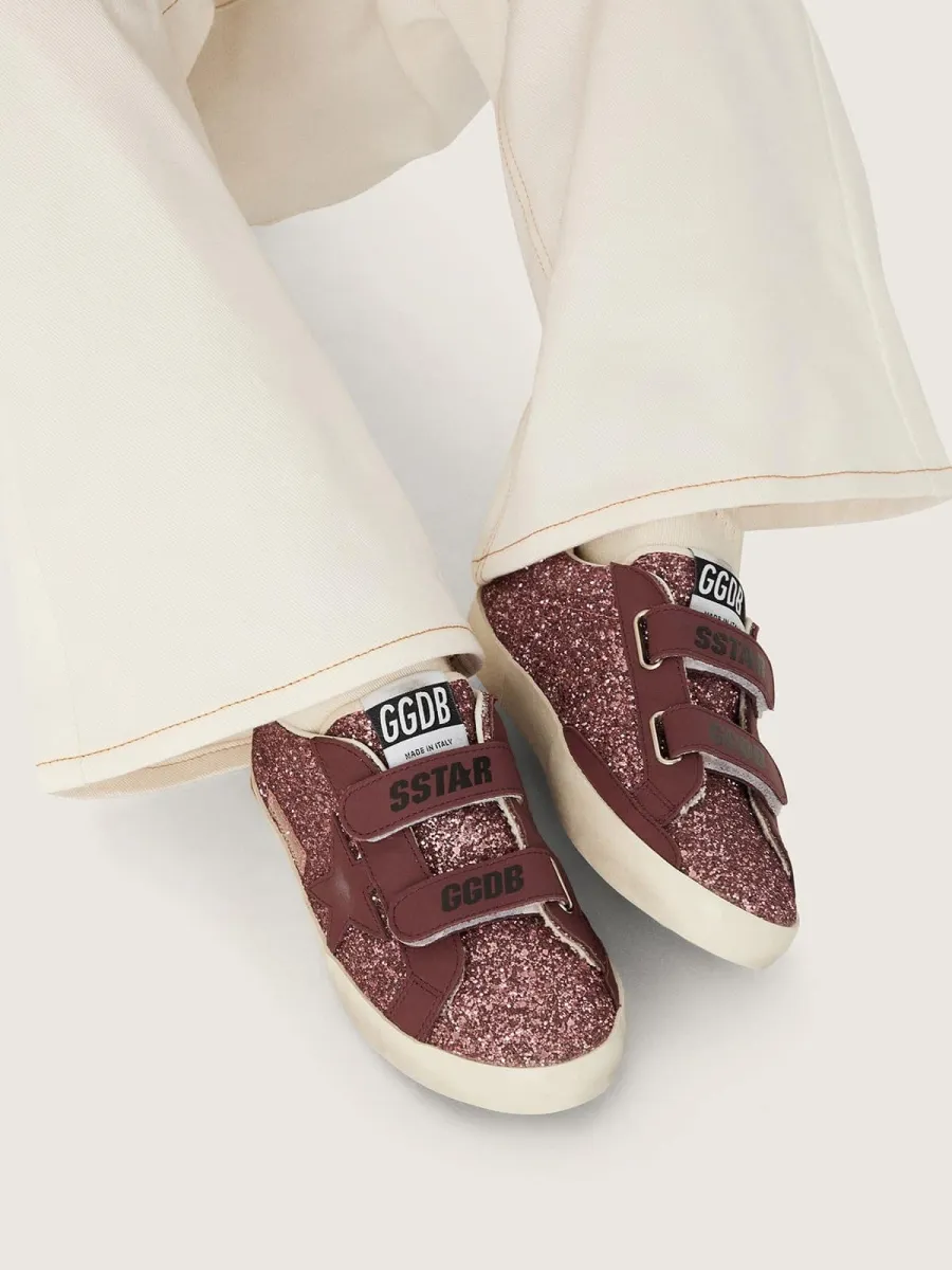 Sandali Maxime Young in micro glitter argento
