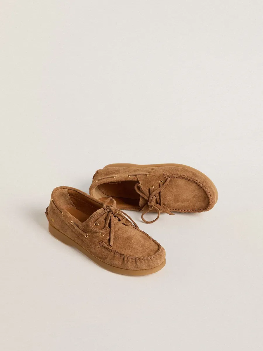Mocassino Cruise Young in suede color marrone chiaro