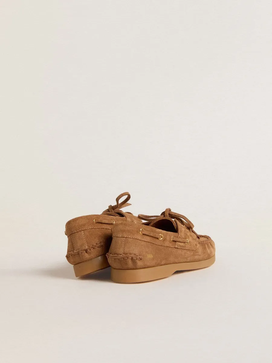 Mocassino Cruise Young in suede color marrone chiaro
