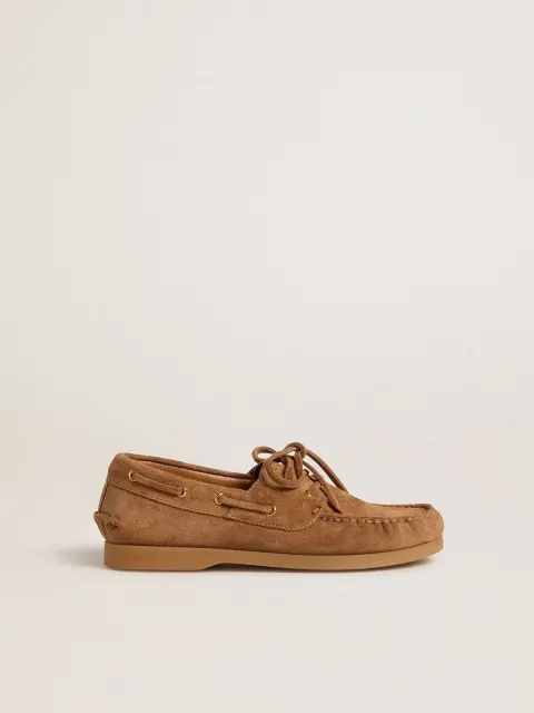 Mocassino Cruise Young in suede color marrone chiaro
