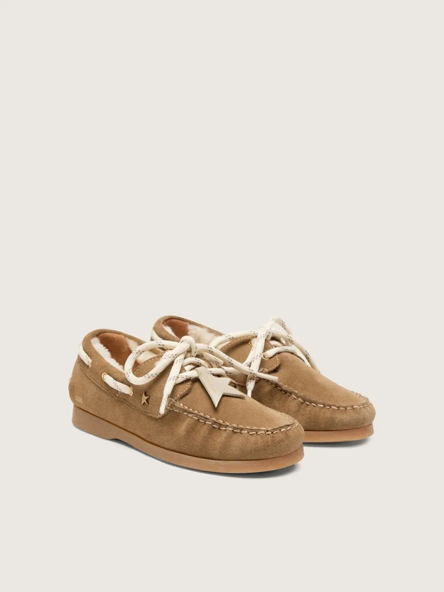 Mocassino Cruise young in suede color cammello