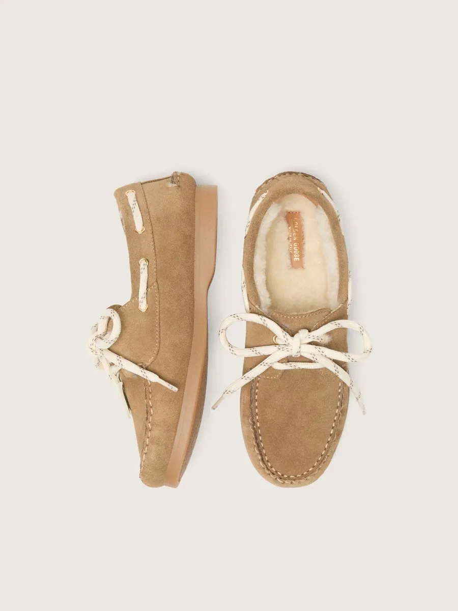 Mocassino Cruise young in suede color cammello