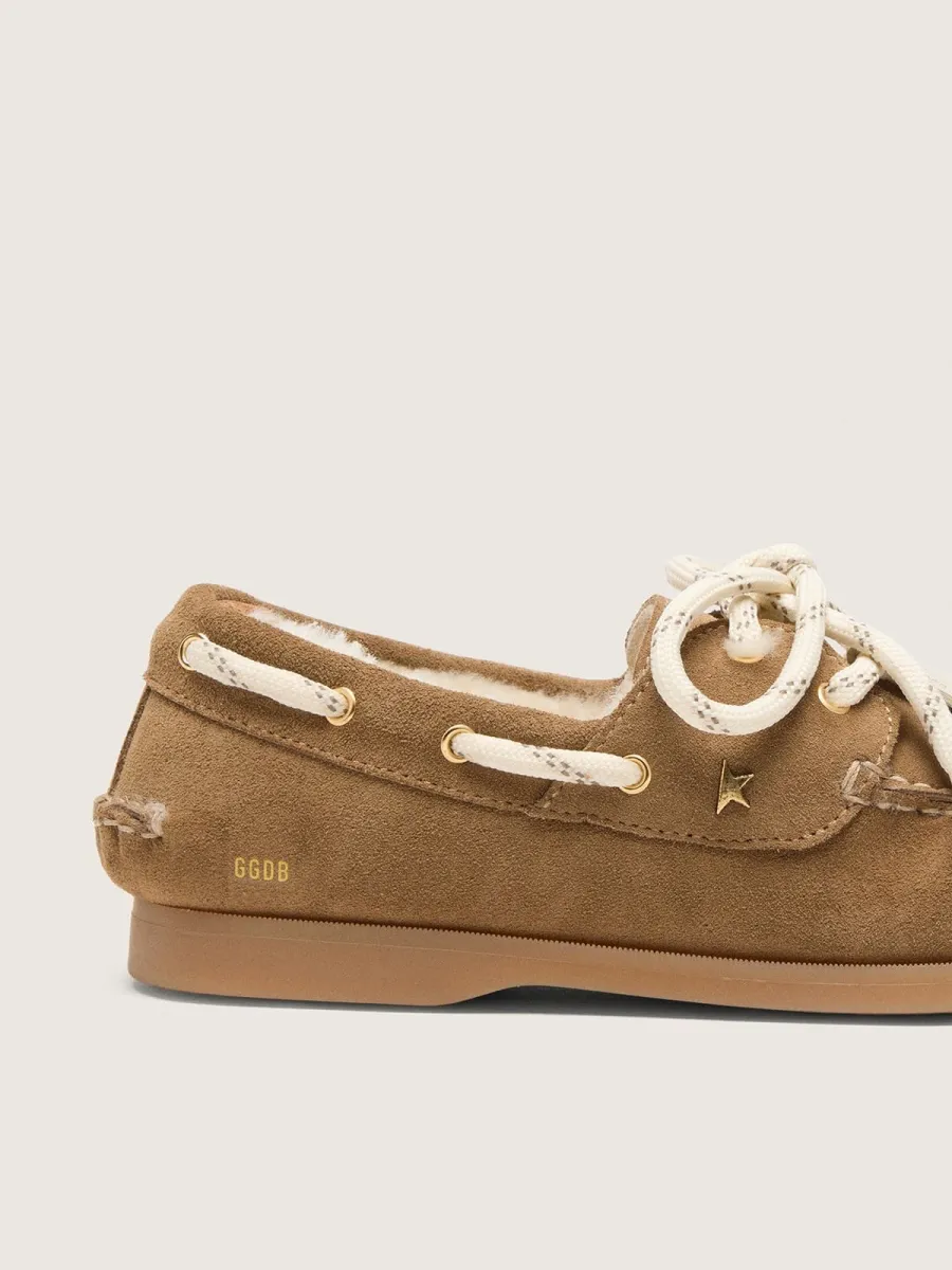 Mocassino Cruise young in suede color cammello